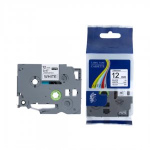 Banda Brother Laminata 12mm, Negru/alb Banda Brother Laminata 12mm, Negru/alb