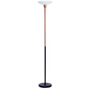 Lampadar Fluorescent Unilux 928 - Negru/lemn Natur