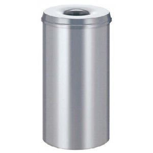 Cos Metalic Cu Capac Antifoc Pentru Hartii, 30 Litri, Vepa Bins - Stainless Steel