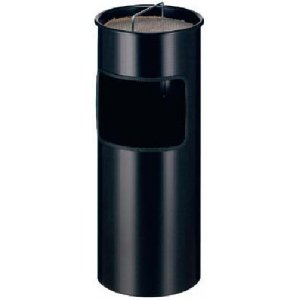 Cos Metalic Cu Scrumiera, 30 Litri, Vepa Bins - Negru