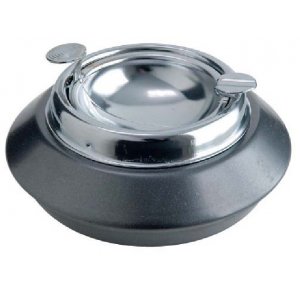 Scrumiera Metalica Cu Capac Pentru Masa, Dimensiuni (d X H) 14x6,5cm, Vepa Bins - Negru Scrumiera Metalica Cu Capac Pentru Masa, Dimensiuni (d X H) 14x6,5cm, Vepa Bins - Negru