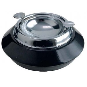 Scrumiera Metalica Cu Capac Pentru Masa, Dimensiuni (d X H) 14x6,5cm, Vepa Bins - Crom Scrumiera Metalica Cu Capac Pentru Masa, Dimensiuni (d X H) 14x6,5cm, Vepa Bins - Crom