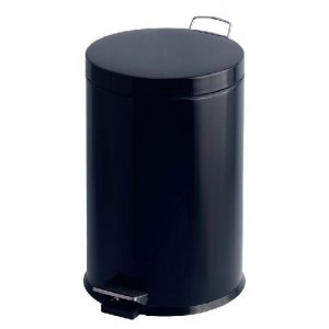 Cos Metalic Cu Capac Din Plastic, 30 Litri, Vepa Bins - Negru