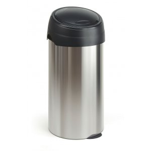 Cos Metalic Cu Capac Touch, Pentru Reziduuri, 60 Litri, Vepa Bins - Stainless Steel