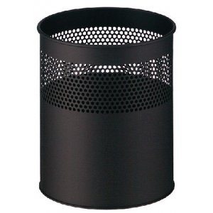 Cos Metalic De Birou, Cu Perforatii, Pentru Hartii, 30 Litri, Vepa Bins - Negru
