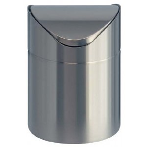 Cos Metalic Pentru Masa Cu Capac Swing, 1,5 Litri, Vepa Bins - Stainless Steel