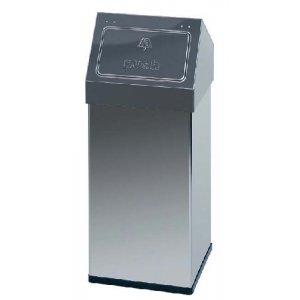 Cos Metalic Cu Capac Pentru Reziduuri, 110 Litri, Vepa Bins Carro - Stainless Steel