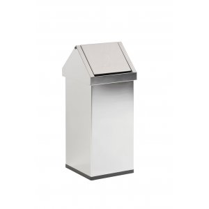 Cos Metalic Cu Capac Swing, Pentru Reziduuri, 110 Litri, Vepa Bins Carro-swing - Stainless Steel