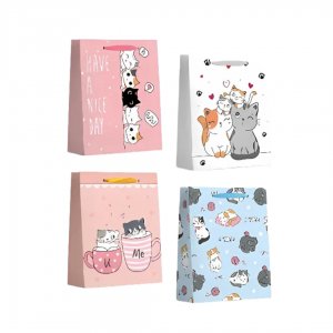 Punga Cadou, Carton 210gr, Design Cats, 26x32x10cm, Modele Asortate Punga Cadou, Carton 210gr, Design Cats, 26x32x10cm, Modele Asortate