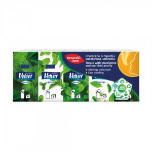 Servetele Sanitare Albe, 3 Straturi, 10buc/pachet, 10pachete/tipla, Velvet Eucalyptus Si Menthol Servetele Sanitare Albe, 3 Straturi, 10buc/pachet, 10pachete/tipla, Velvet Eucalyptus Si Menthol