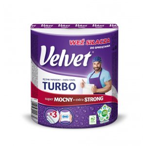 Rola Prosop Hartie Alba, 3 Straturi, 330 Portii, Rezistent Si Superabsorbant, Velvet Turbo Rola Prosop Hartie Alba, 3 Straturi, 330 Portii, Rezistent Si Superabsorbant, Velvet Turbo