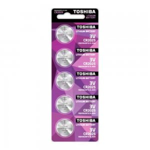 Baterii TOSHIBA Lithium CR 2025, 5 Buc/Set Baterii TOSHIBA Lithium CR 2025, 5 Buc/Set