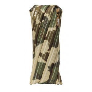 Penar Cu Fermoar, Zipit Camouflage - Camuflaj Verde