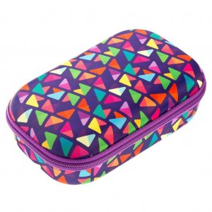 Penar Cu Fermoar, Zipit Colorz Storage Box - Triunghiuri Mov