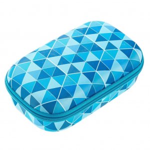 Penar Cu Fermoar, Zipit Colorz Storage Box - Triunghiuri Albastre