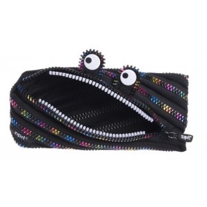 Penar Cu Fermoar, Zipit Monster Special Edition - Dinti Negri Si Curcubeu Penar Cu Fermoar, Zipit Monster Special Edition - Dinti Negri Si Curcubeu