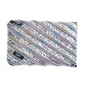 Penar Cu Fermoar, Zipit Metallic Jumbo - Gri Penar Cu Fermoar, Zipit Metallic Jumbo - Gri