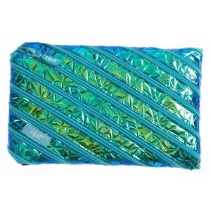Penar Cu Fermoar, Zipit Metallic Jumbo - Turcoaz