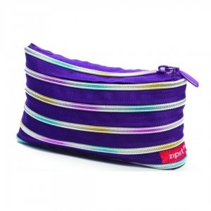 Penar Zipit Rainbow - Crin Violet Cu Dinti Curcubeu Penar Zipit Rainbow - Crin Violet Cu Dinti Curcubeu