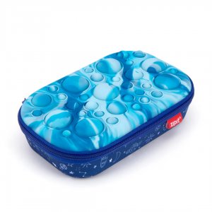 Penar Cu Fermoar Zipit Bubble Top Storage Box - Blue Space Penar Cu Fermoar Zipit Bubble Top Storage Box - Blue Space