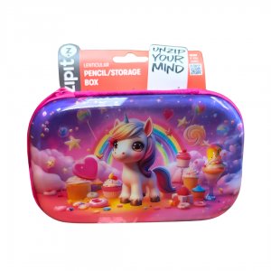 Penar Cu Fermoar Zipit Lenticular Top Storage Box - Unicorn Pinkcloud Penar Cu Fermoar Zipit Lenticular Top Storage Box - Unicorn Pinkcloud