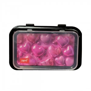 Penar Cu Fermoar Zipit 2 Compartimente, Recycled - Pink Balloons