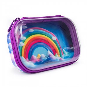 Penar Cu Fermoar Zipit Clear Top Storage Box - Rainbow Penar Cu Fermoar Zipit Clear Top Storage Box - Rainbow