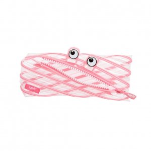 Penar Cu Fermoar, Zipit Clear Monster - Roz Penar Cu Fermoar, Zipit Clear Monster - Roz