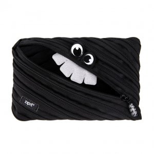 Penar Cu Fermoar, Zipit Party Monster Jumbo - Negru Penar Cu Fermoar, Zipit Party Monster Jumbo - Negru