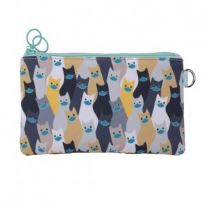 Penar Dublu Cu Fermoar Si Masca Material Textil, Zipit Face-it Cats - Gri Penar Dublu Cu Fermoar Si Masca Material Textil, Zipit Face-it Cats - Gri
