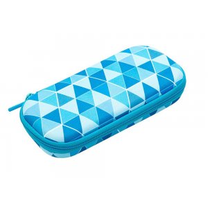 Penar Cu Fermoar, Zip..it Colorz Storage Box - Triunghiuri Albastre (7290106145658)