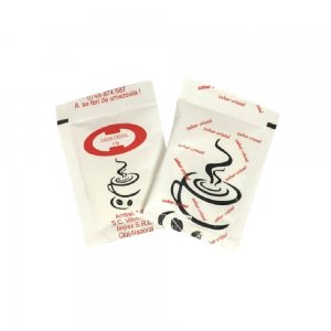 Zahar Alb 5g, 200 Pliculete, Ambalat in Cutie de Carton, Pliculete de Zahar pentru Cafea sau Ceai